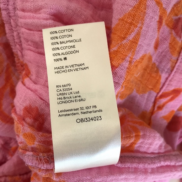 Free People Fleur Tunic Petal Combo Swing Dress Swim Beach Cover Up Size Small - Picture 9 of 9